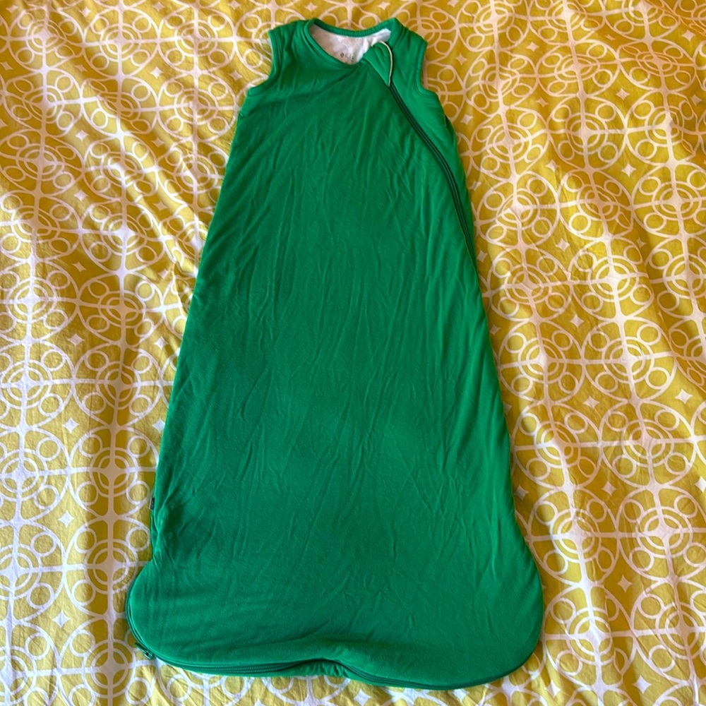 Kyte Baby 1.0 Tog Bamboo Kelly Green Sleep Bag Size Medium